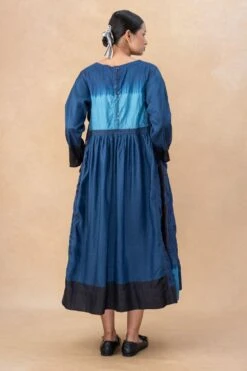 Injiri Blue Hand Done Bandhani Dress -Inca Sales Store 18823iri3 7 1