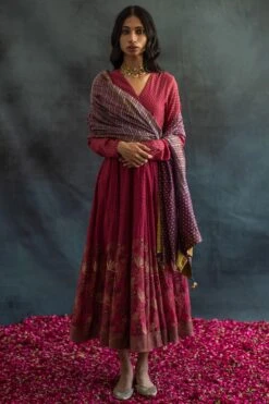 Swatti Kapoor Muave Handwoven Chanderi Dupatta