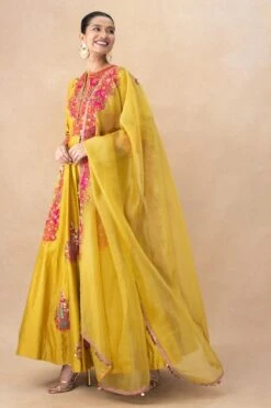 Debyani Mustard And Pink Anarkali Set 8 Debyani Mustard And Pink Anarkali Set -Inca Sales Store 18923di2 2