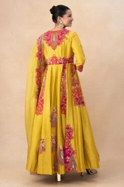 Debyani Mustard And Pink Anarkali Set 11 Debyani Mustard And Pink Anarkali Set -Inca Sales Store 18923di2 5