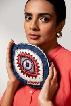 Nomada Navy Blue Evil Eye Bag -Inca Sales Store 1910nom6 2