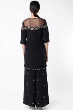 Payal Singhal Black Embellished Sharara Set -Inca Sales Store 1911pys3 4