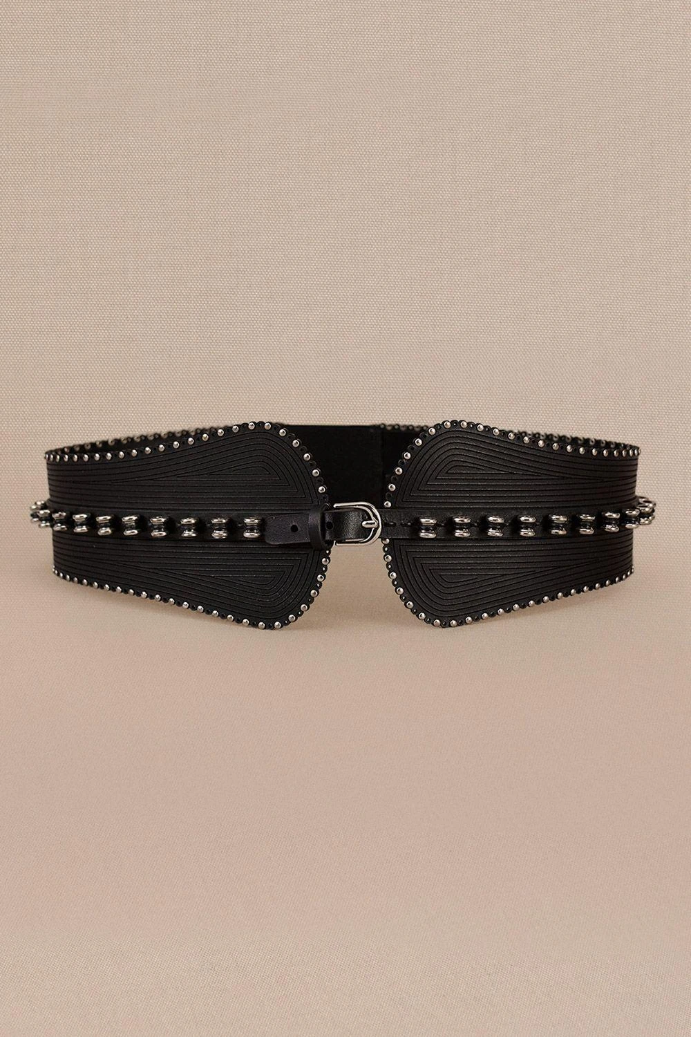 AMPM Accessories Faye Classic Black Leather Belt 4 AMPM Accessories Faye Classic Black Leather Belt - Image 2