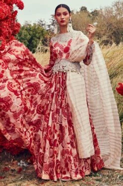 Bhumika Sharma Printed Organza Anarkali Set -Inca Sales Store 1912bs01 2