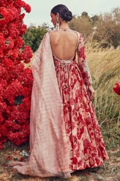 Bhumika Sharma Printed Organza Anarkali Set -Inca Sales Store 1912bs01 4