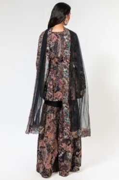 Aisha Rao Black Printed Sharara Set -Inca Sales Store 191ar1 5