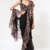 Aisha Rao Black Ruffle Sari With Embroidered Blouse 2 Aisha Rao Black Ruffle Sari With Embroidered Blouse -Inca Sales Store 191ar2 1