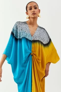 Inca Yellow Shibori Kaftan -Inca Sales Store 1923ina77 2