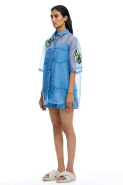 Kanika Goyal Label Talia Embellished Organza Shirt 8 Kanika Goyal Label Talia Embellished Organza Shirt -Inca Sales Store 1923kgl1 3