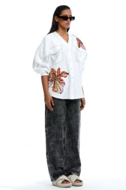 Kanika Goyal Label Renee Hand Embellished Shirt -Inca Sales Store 1923kgl11 2