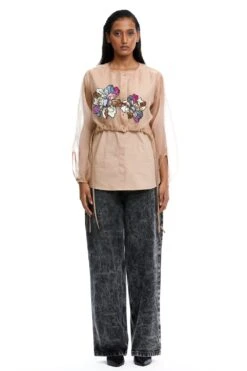 Kanika Goyal Label Ayla Hand Embellished Shirt