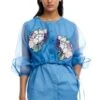 Kanika Goyal Label Aster Hand Embellished Organza Shirt -Inca Sales Store 1923kgl15 1