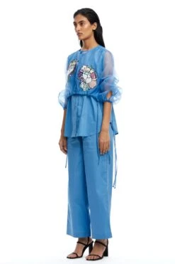 Kanika Goyal Label Aster Hand Embellished Organza Shirt 8 Kanika Goyal Label Aster Hand Embellished Organza Shirt -Inca Sales Store 1923kgl15 3