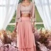 Devika Bhayana Pink Sharara With Embroidered Blouse And Jacket -Inca Sales Store 193db10 1 1