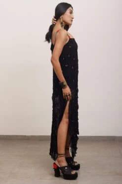 AK-OK By Anamika Khanna Black Draped Dress -Inca Sales Store 19523ak38 3