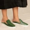 Inochhi Green Leather Loafers
