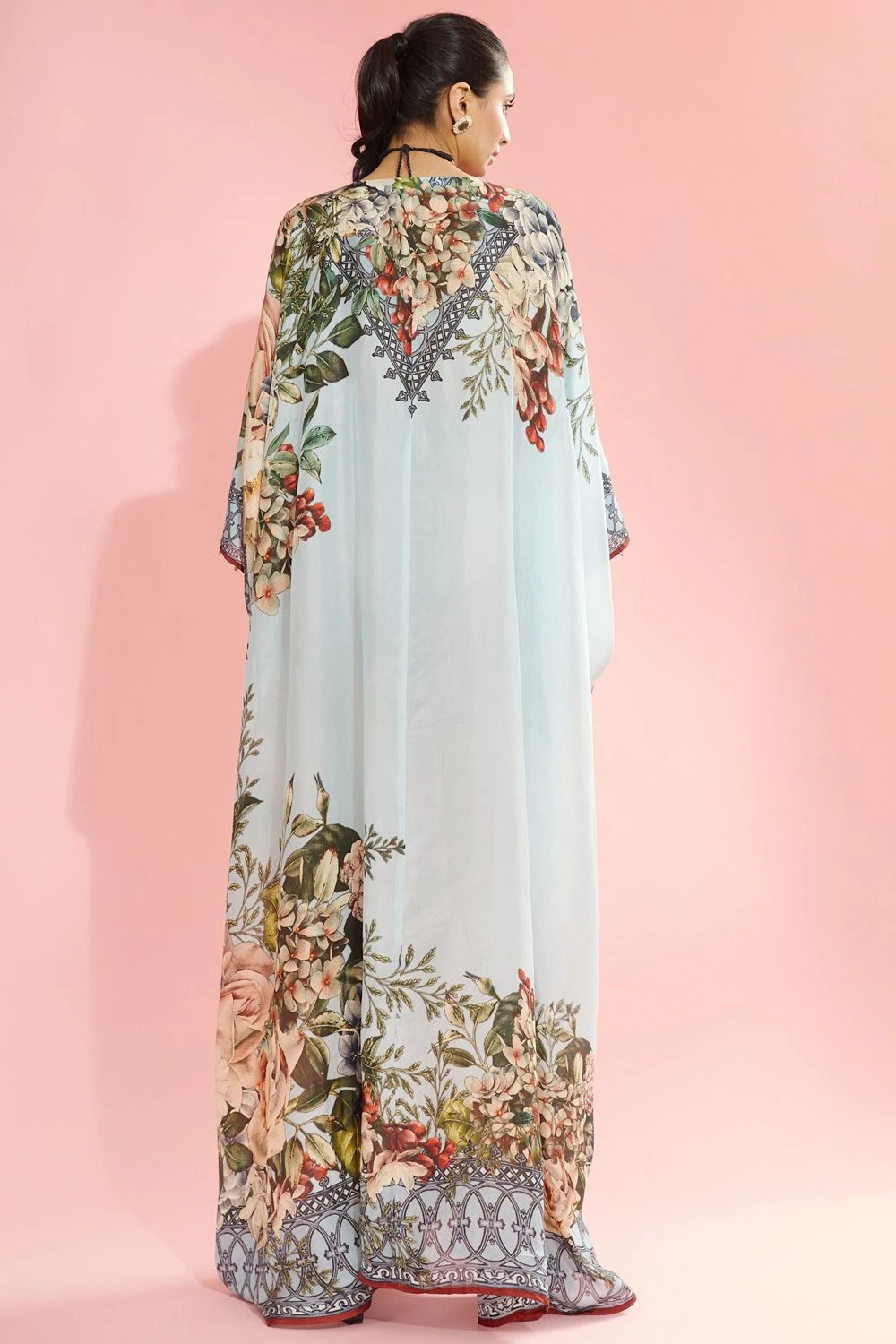 Rajdeep Ranawat Powder Blue Kaftan With An Insignia Broach 7 Rajdeep Ranawat Powder Blue Kaftan With An Insignia Broach - Image 5