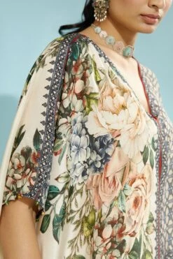 Rajdeep Ranawat Beige Floral Printed Kaftan -Inca Sales Store 197rr38 5