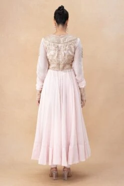Anamika Khanna Pink Embellished Anarkali Set -Inca Sales Store 19923ak6 5
