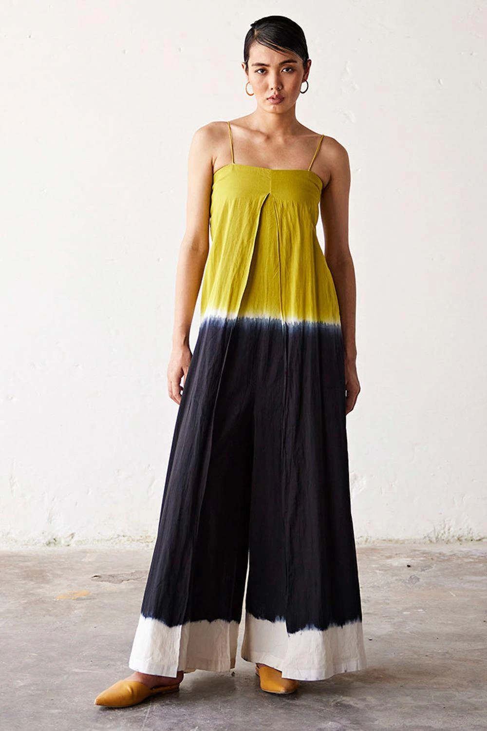 Khara Kapas Lime Green Ombre Jumpsuit 3 Khara Kapas Lime Green Ombre Jumpsuit