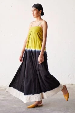 Khara Kapas Lime Green Ombre Jumpsuit 9 Khara Kapas Lime Green Ombre Jumpsuit -Inca Sales Store 19923kk2 3