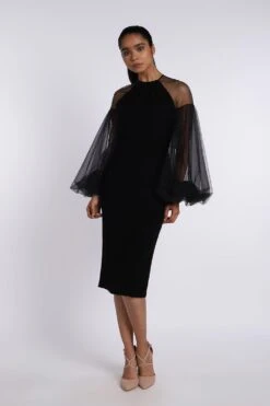 Gauri & Nainika Round Neck Pencil Dress