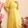 Chandrima Yellow Ruched Dress -Inca Sales Store 20032023ca65 1