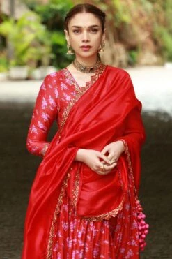 Punit Balana Surkh Laal Floral Anarkali Set -Inca Sales Store 20042023pb01 3