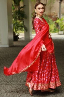 Punit Balana Surkh Laal Floral Anarkali Set -Inca Sales Store 20042023pb01 6