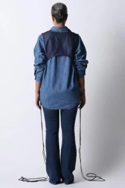 431-88 By Shweta Kapur Classic Blue Den Shirt -Inca Sales Store 20042023sk04 4