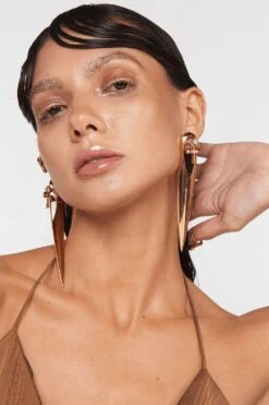 Outhouse Gold Gavi Spicule Earrings -Inca Sales Store 2007ot25 4