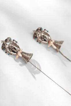 Outhouse Mirel Silver Stud Earrings -Inca Sales Store 2007ot26 1