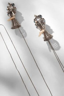 Outhouse Mirel Silver Stud Earrings -Inca Sales Store 2007ot26 5