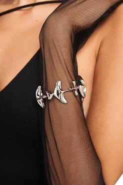 Outhouse Silver Shroomhead Bangle