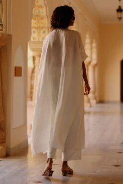 Avacara White Hand Embellished Kaftan Set 7 Avacara White Hand Embellished Kaftan Set -Inca Sales Store 201023ap9 3