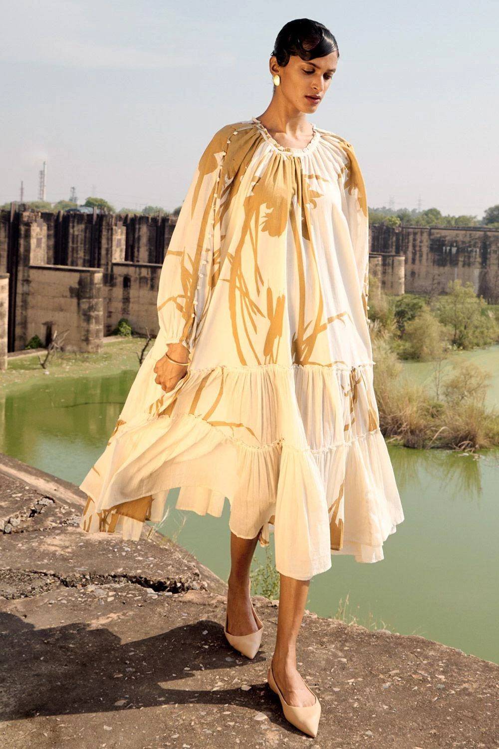 Khara Kapas Canary Dress 5 Khara Kapas Canary Dress - Image 3