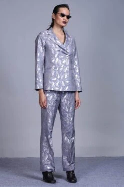 Hemang Agrawal Aatma Silver Brocade Trousers -Inca Sales Store 2011bhea 0089656 2