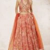 Gopi Vaid Orange Embellished Lehenga Set -Inca Sales Store 2011gov22 1