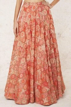 Gopi Vaid Orange Embellished Lehenga Set -Inca Sales Store 2011gov22 3