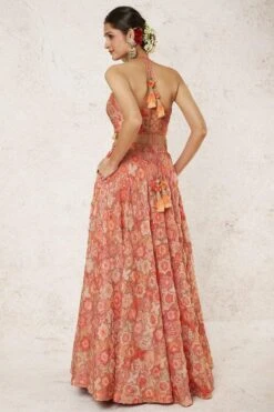 Gopi Vaid Orange Embellished Lehenga Set -Inca Sales Store 2011gov22 4