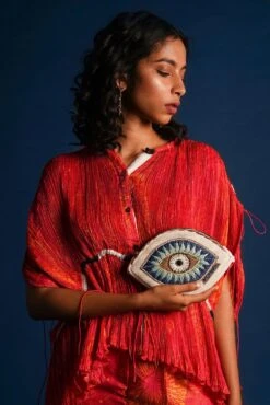 Nomada Beaded Evil Eye Belt Bag