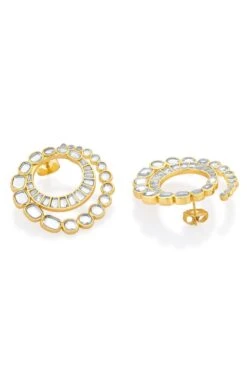 Isharya Gold-Mirror Beauty Earrings 7 Isharya Gold-Mirror Beauty Earrings -Inca Sales Store 201223ia12 3