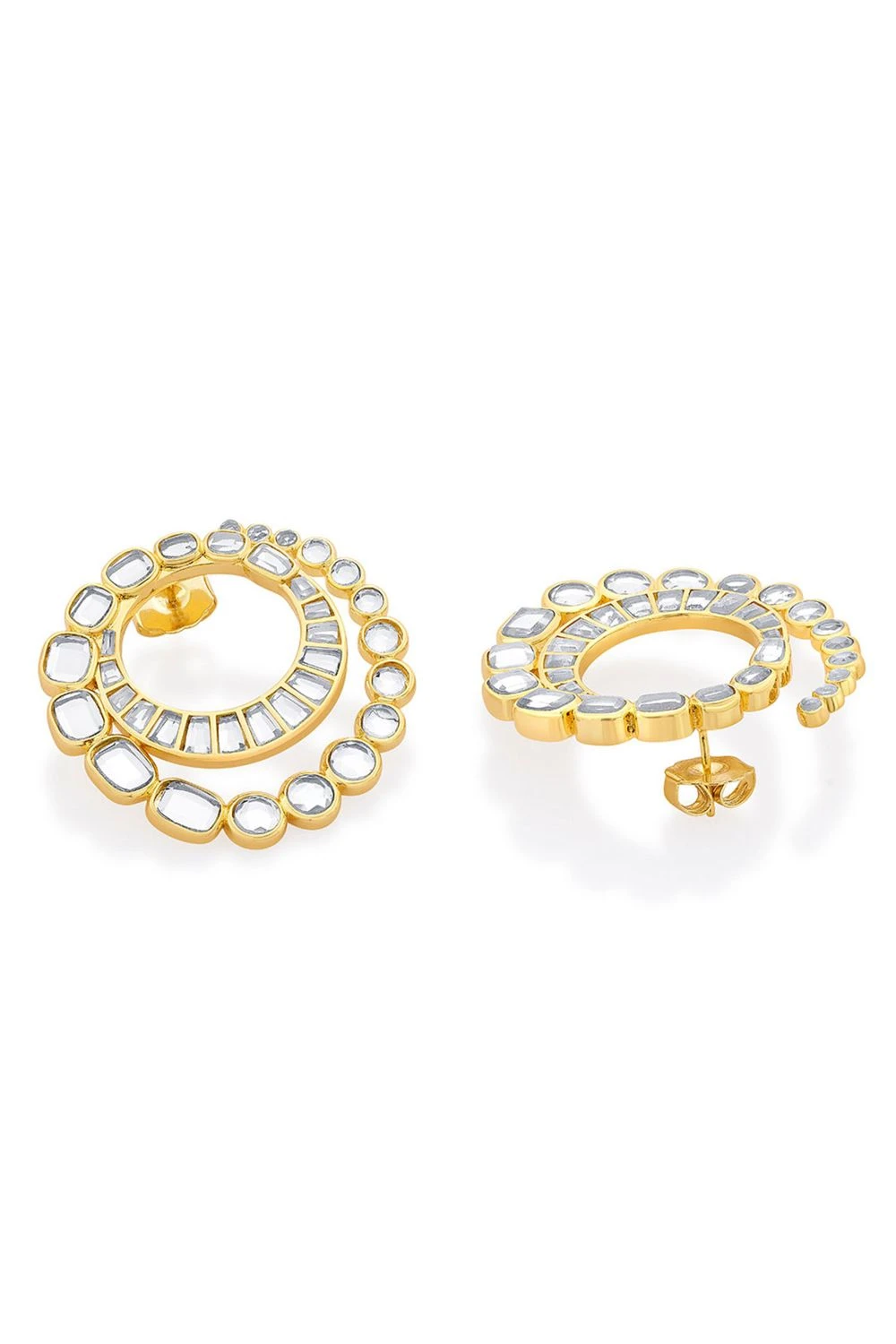 Isharya Gold-Mirror Beauty Earrings 5 Isharya Gold-Mirror Beauty Earrings - Image 3