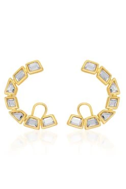 Isharya Crescent Mirror Nuit Cuff Radiant Earrings -Inca Sales Store 201223ia16 2