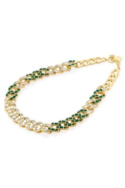 Isharya Exquisite Emerald & Diamond Necklace -Inca Sales Store 201223ia46 3