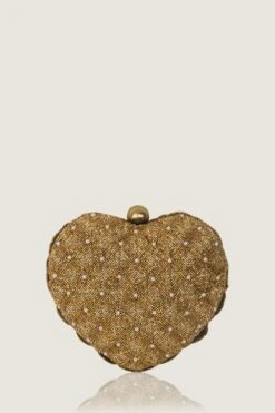 Doux Amour Isa Beaded Golden Heart Clutch -Inca Sales Store 2012dou2 5