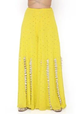 Payal Singhal Lime Green Mukaish Embroidered Sharara Set -Inca Sales Store 201ps5 6