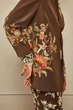 PATINE Mouse Grey Silk Crepe Jacket -Inca Sales Store 204pa16 3