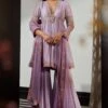 Ridhi Mehra Lilac Printed Silk Gharara Set -Inca Sales Store 204rm18 1 1