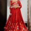 Ridhi Mehra Red Floral Printed Lehenga Set With Embroidery -Inca Sales Store 204rm9 1